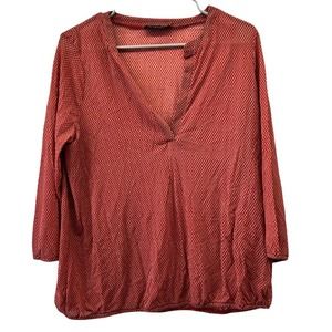 The Limited Womans Scarlet XL Open V-Neck Blouse
